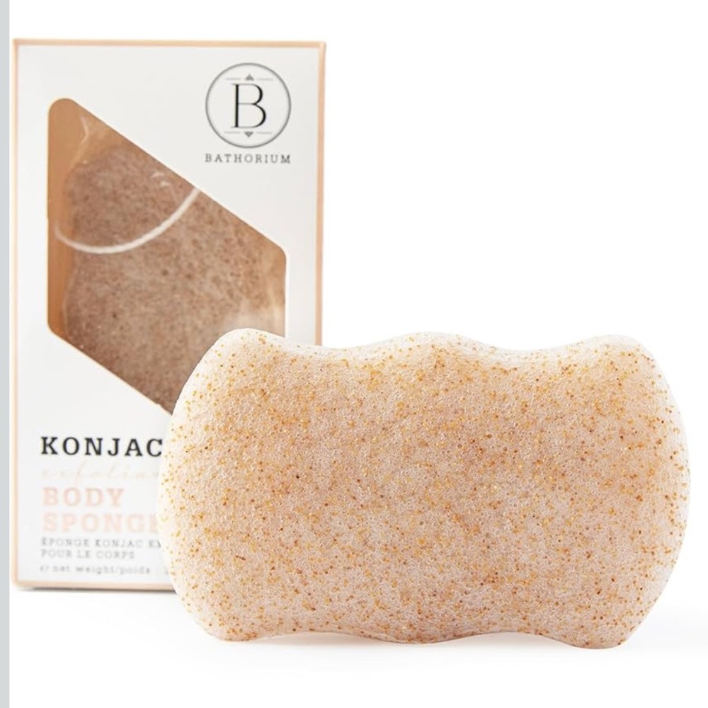 Bathorium Konjac Walnut Shell Body Sponge